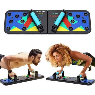 Imagem de Prancha Flexão de Braço Multifuncional para Treino em Casa com Alça Pe