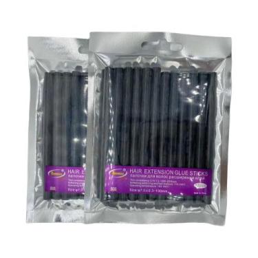 Imagem de Bastões De Cola Para Extensão De Cabelo 7 X 100 Mm, 24 Unidades, Termo