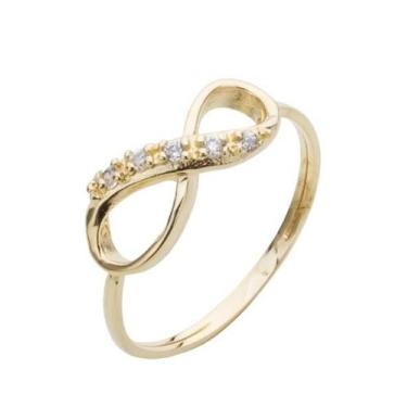 Imagem de Anel Infinito - Cod 253 F Banhado a ouro 18k - Carlitos Joias, 15