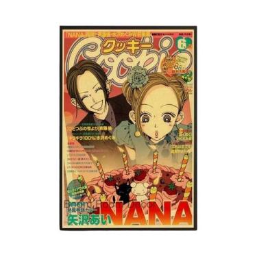 Imagem de Pôster Retro NANA Anime Em Papel Kraft, Adesivo Para Decoração De Bar 