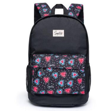 Imagem de Mochila Estojo Espaçosa Resistente Escolar Feminina Casual - Spector