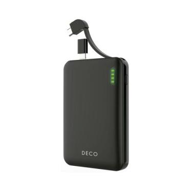 Imagem de Carregador Portátil Universal com Cabo- Preto - 10000 mAh - DECO