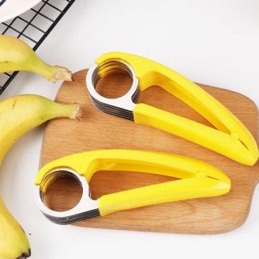 Imagem de Fatiador E Cortador Multiuso De Frutas Legumes E Salsichas Com Lâminas