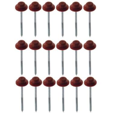 Imagem de Prego Fácil Vermelho E Marrom Com 18 Unidades - Br107 - Onduline