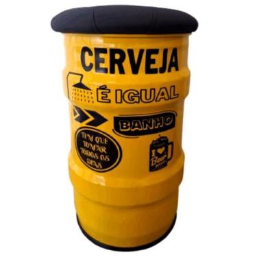 Imagem de Banco tambor cerveja é igual banho tonel banqueta - EMPORIO CANTO DO C