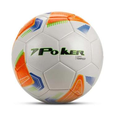 Imagem de Bola futebol training tempest - POKER, Laranja citrico, Azul, Verde ci