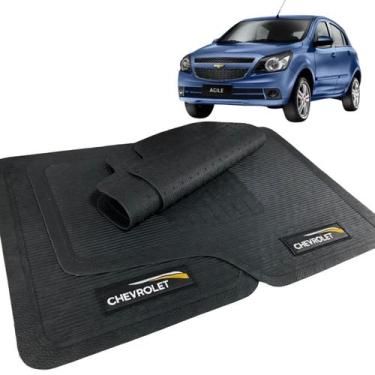 Imagem de Jogo Tapete Agile 2009 2010 2011 2012 Borracha com Logo - CHEVROLET
