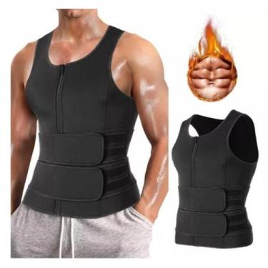 Imagem de Cinta Colete Camisa Sauna Shaper Corretor Regata Postura Queima Barrig