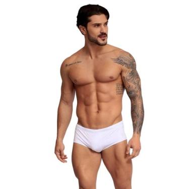 Imagem de Sunga Boxer Branco Premium Masculina Hana Rio Poliamida, GG