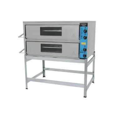 Imagem de Forno Elétrico Industrial 90x70 com 2 Câmaras de 20cm Metalmaq Voltage