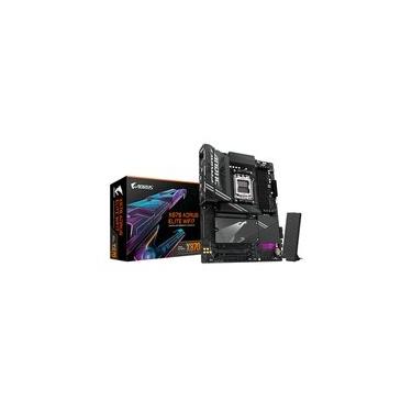 Imagem de Placa Mãe Gigabyte X870 AORUS ELITE WIFI7, AMD AM5, ATX, DDR5, RGB, Wi-Fi 7, Bluetooth, Preto - 9MX87EL7-00-G11
