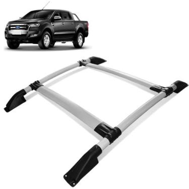 Imagem de Rack De Teto Bagageiro Ranger 2013 a 2023 Prata Tubolar - Track