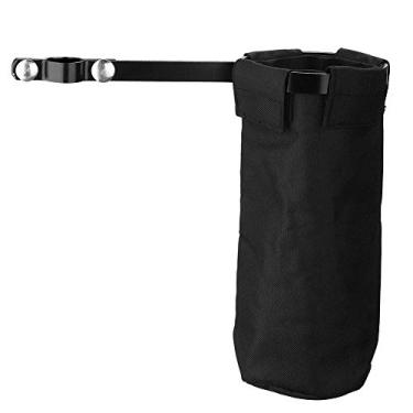 Imagem de Asixxsix Bolsa Oxford para baquetas de tecido, suporte para baquetas, estudantes para iniciantes profissionais amantes de bateria (preto)