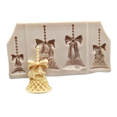 Imagem de Confeitaria dos moldes, F352 MOLDE DE SILICONE SINOS NATAL CONFEITARIA BISCUIT