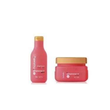 Imagem de Kit Impact Morango Hobety Shampoo + Máscara