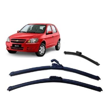 Imagem de Kit Palheta Limpador Para-Brisa Chevrolet Celta 2004 À 2013