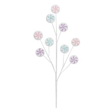 Imagem de Pick Com Candys Canes Colorido Com 1 Un 75x15x1cm 1026063