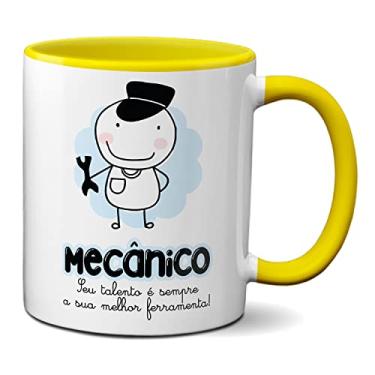 Imagem de Caneca Mecânico O Talento É Sempre A Melhor Ferramenta (Amarela)