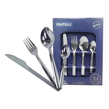 Imagem de Faqueiro Conjunto De Talheres 24 Peças Inox Classic Fratelli