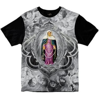 Imagem de Camiseta Católica Nossa Senhora Das Lágrimas Msu333 - Rainha Do Brasil