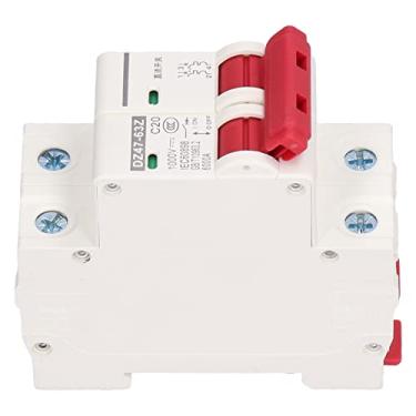 Imagem de Disjuntor,20a 2P DC Miniatura Disjuntor 1000 V Solar PV Isolador Do Sistema Disjuntor De Ar Inteligente Com Montagem Em Trilho Din, Chave Seccionadora CC, Desarme Magnético Térmico, DZ47-63Z C20