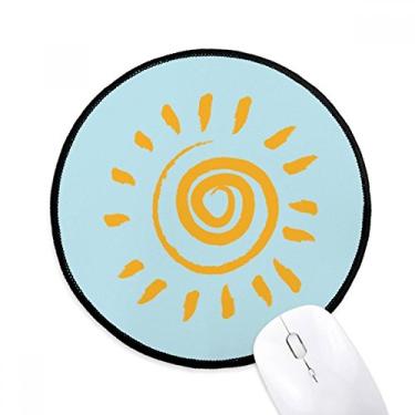 Imagem de Sun Sunshine – Mouse pad amarelo para pintura à mão para escritório
