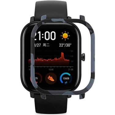 Imagem de Case Bumper Nsmart compatível com Huami Amazfit GTS - Nandos-Store (GTS, Cinza Camuflado TPU)