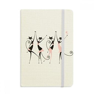 Imagem de Caderno de anotações Celebrate Party Cheers Cat oficial de tecido rígido diário clássico