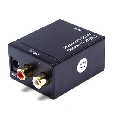 Imagem de Kit Conversor Óptico Coaxial Digital + Cabo Óptico Smart Tv