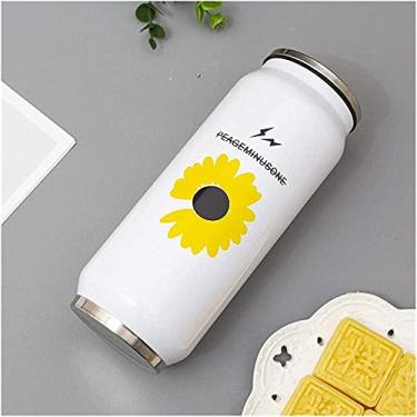 Imagem de JWCN Garrafa de água isolada de morango em aço inoxidável Thermos portátil boca larga Garrafa de viagem 500 ml - 500 ml Atualização 7
