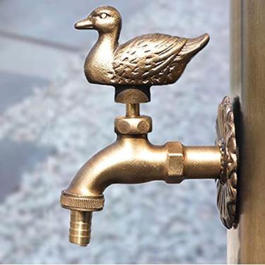 Imagem de Torneira De Animal Antigo Para Exterior, Torneira Decorativa De Latão Maciço, Torneira De Torneira De Água Exterior Exclusiva Torneira De Jardim Com Design De Pássaro Bonito, Adequada Para Jardim,