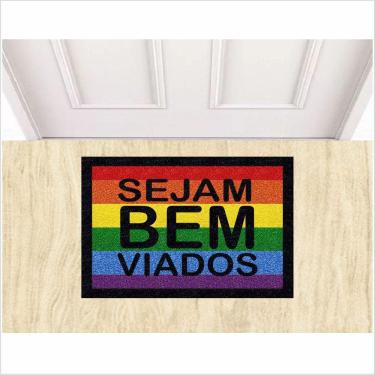 Imagem de Tapete Sejam Bem Viados, Capachos Divertidos Para Entrada.