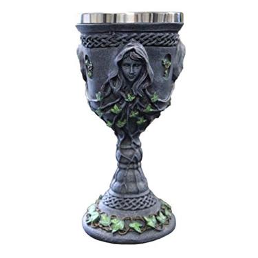 Imagem de Cálice medieval renascentista mãe donzela crone tripla deusa 340 ml