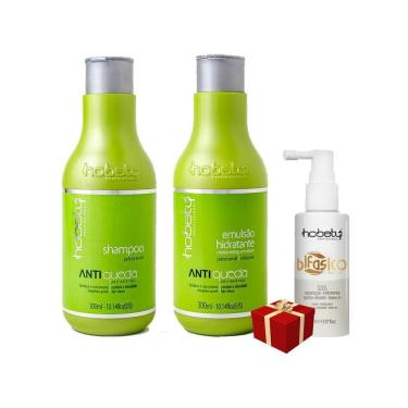 Imagem de Kit Hobety Antiqueda Shampoo + Emulsão + Bifásico 300ml