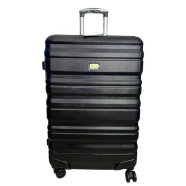 Imagem de Mala de Bordo Viagem Rígida Rodas Duplas 360º Segredo Preta