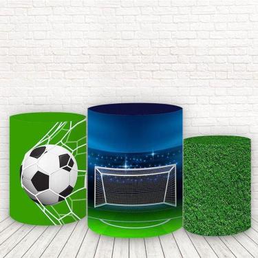 Imagem de Trio De Capas Cilindros 3D Sublimado Futebol Fcc-122