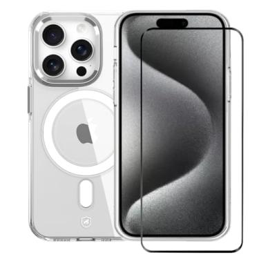 Imagem de Kit Capa Case Capinha compatível com Magsafe Crystal Armor e Pelicula Ultra Glass para iPhone 15 Pro - Gshield
