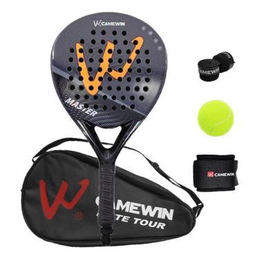 Imagem de Raquete de padel de fibra de carbono 360g + 10g com saco 125g