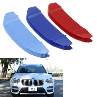 Imagem de Lanyun Compatível com bmw X3 Grille Color Insert Trims Decore Acessórios G01 X3 ou G02 x4 Grill Stripes 18-21 G01 G02 X3 7-Beam