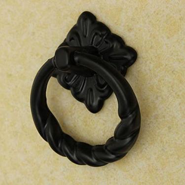 Imagem de Puxadores de armário vintage com um único orifício gaveta cômoda porta caixote do armário anel de queda puxa a alça, 3