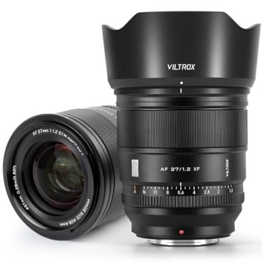 Imagem de VILTROX Lente de câmera de foco automático F1.2 Pro Level APS-C de 27 mm, compatível com câmeras sem espelho Fuji X-Mount X-A7 X-E2S X-E3 X-E4 X-H1 X-H2 X-H2S X-Pro2 X-Pro3 X-S10 X-T1 X-T1 IR X-T10 X