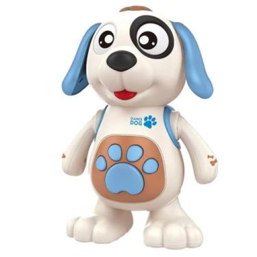 Imagem de Brinquedo Cachorrinho Dance Dog Robô Dançante com Luzes Coloridas, Som, Anda, Pula, Mexe Braços e Orelhas, Canta Músicas e Late Brinquedo Cachorro Falante para Bebês, Crianças Presente