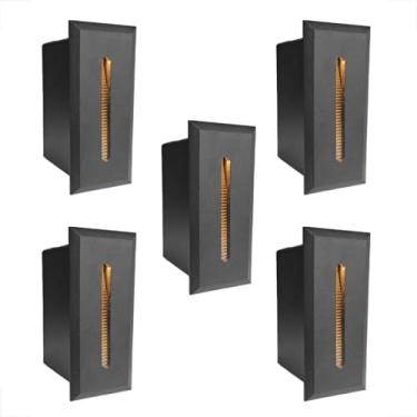 Imagem de 5 Balizador Parede Para Escada Risk Embutido Led 3000k Bet49