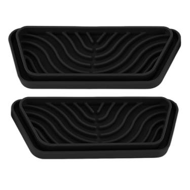 Imagem de Coletor de Gotejamento de Geladeira Cortável de 2 Pacotes, Bandeja de Gotejamento de Dispensador de água de Refrigerador Absorvente de água, para GE para Samsungs (Preto)