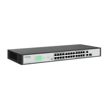 Imagem de Switch 24 Portas Fast Ethernet PoE Intelbras SF 2421 PoE + 2 Portas Gi