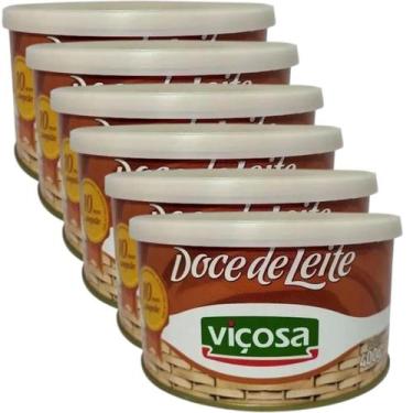 Imagem de Kit 12 Uni Doce De Leite Cremoso Viçosa Premium Lata 400g