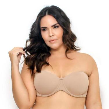 Imagem de Sutiã Sem Alças Plus Size Liebe 703602, 50, Chocolate