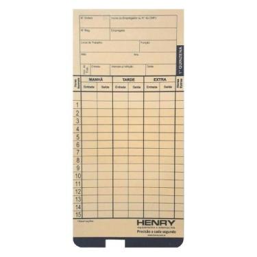 Imagem de Cartão De Ponto Cartográfico Para Henry Plus - 1000 Unidades - Henry M