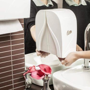 Imagem de Dispenser Saboneteira Plastica Branca - Ag+ - Biovis