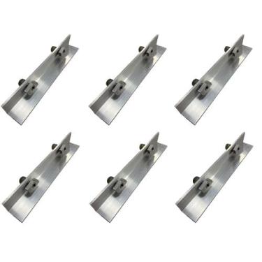 Imagem de Kit 6 Emenda Trilho Fixação Painel Placa Solar Fotovoltaica - Econosol